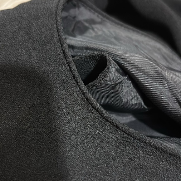 Peter Nygard 16 Jet black sheath pencil dress Fully lined like New wedding - Picture 7 of 7